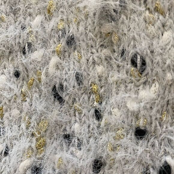 💼NWT Roffe Twist Front Eyelash Sweater Pullover Short Sleeve - Picture 9 of 10